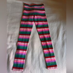 NWT J Crew girls striped leggings size 12